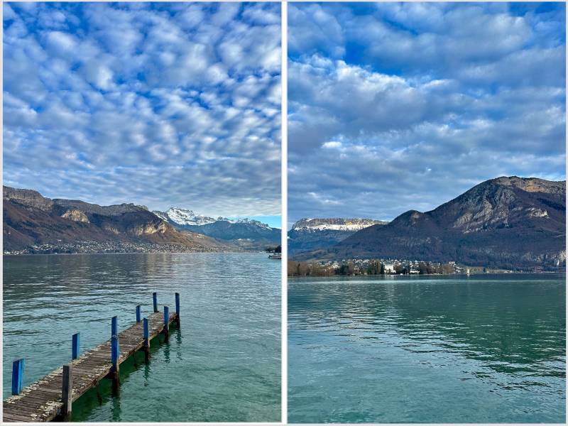 Différentes Vues sur le lac d'Annecy
